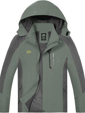 Men's Waterproof Rain Jacket | Hooded Hiking Windbreaker